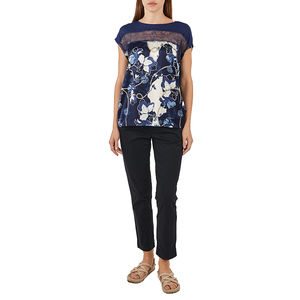 Network Blouse Women size L Ivory